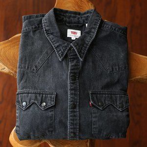Men's Denim Black Levi's Shirt sz M